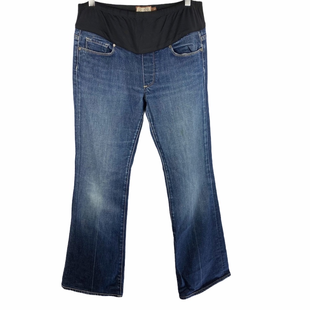 PAIGE Maternity Laurel Canyon Bootcut Flare Jeans 30 - Picture 3 of 11